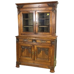 1930s Art Deco Chestnut Rustic Kitchen Buffet