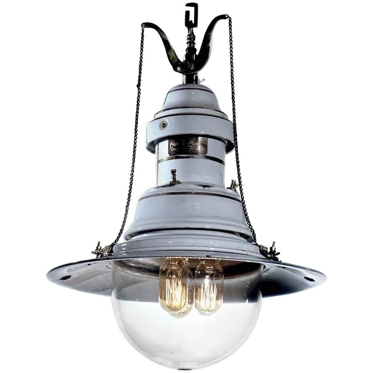 Welsbach Gas Arc Lamp, Newly Wired at 1stDibs