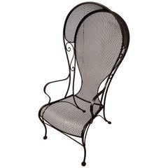 Rare Midcentury Salterini Style Balloon Back Porters Garden Chair