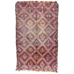 Vintage Berber Moroccan Rug with Post-Modern Memphis Bohemian Style