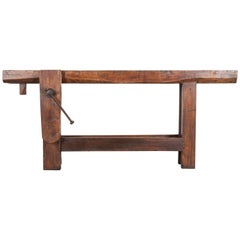 Petite 19th Century French Workbench