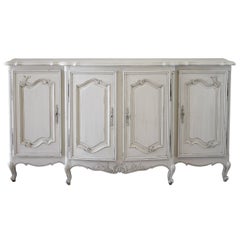 Antique Painted Louis XV Style French Provincial Style Server