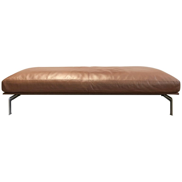 B&B Italia Leather Ottoman or Daybed at 1stDibs