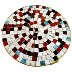 Vintage Mosaic Tile Top Table