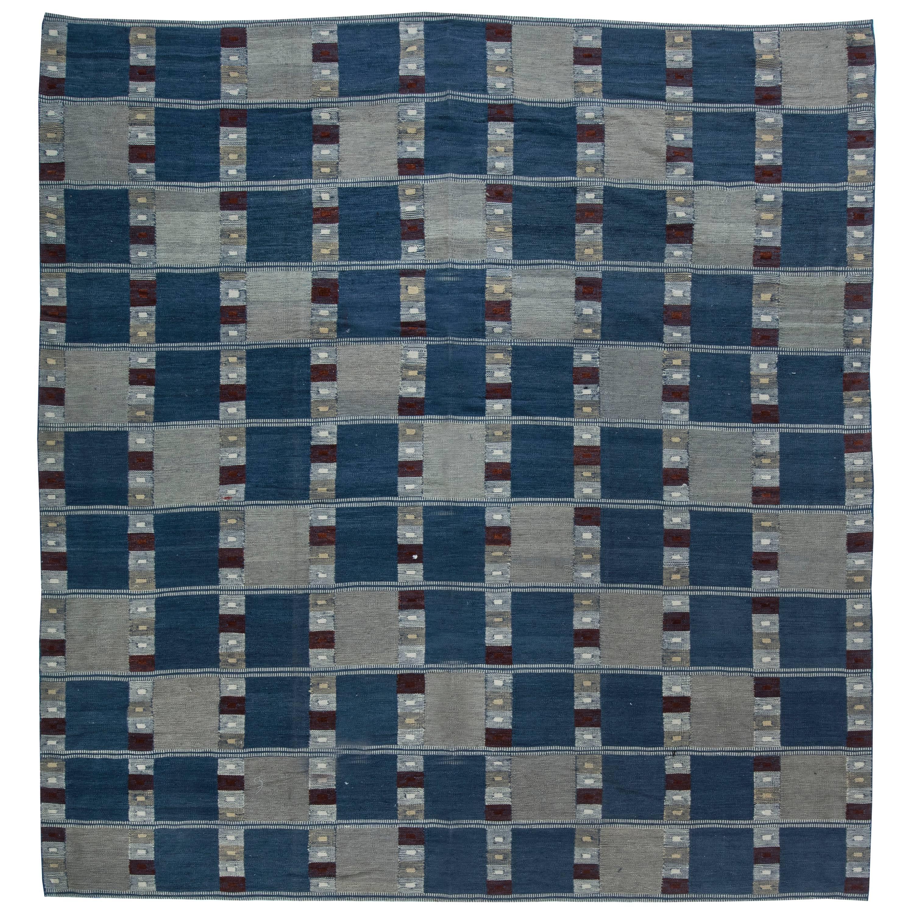 Swedish Design Flat-Weave Rug