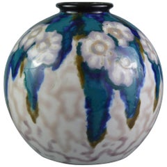 Tharaud Camille, Art Deco Porcelain Vase, Limoges, France
