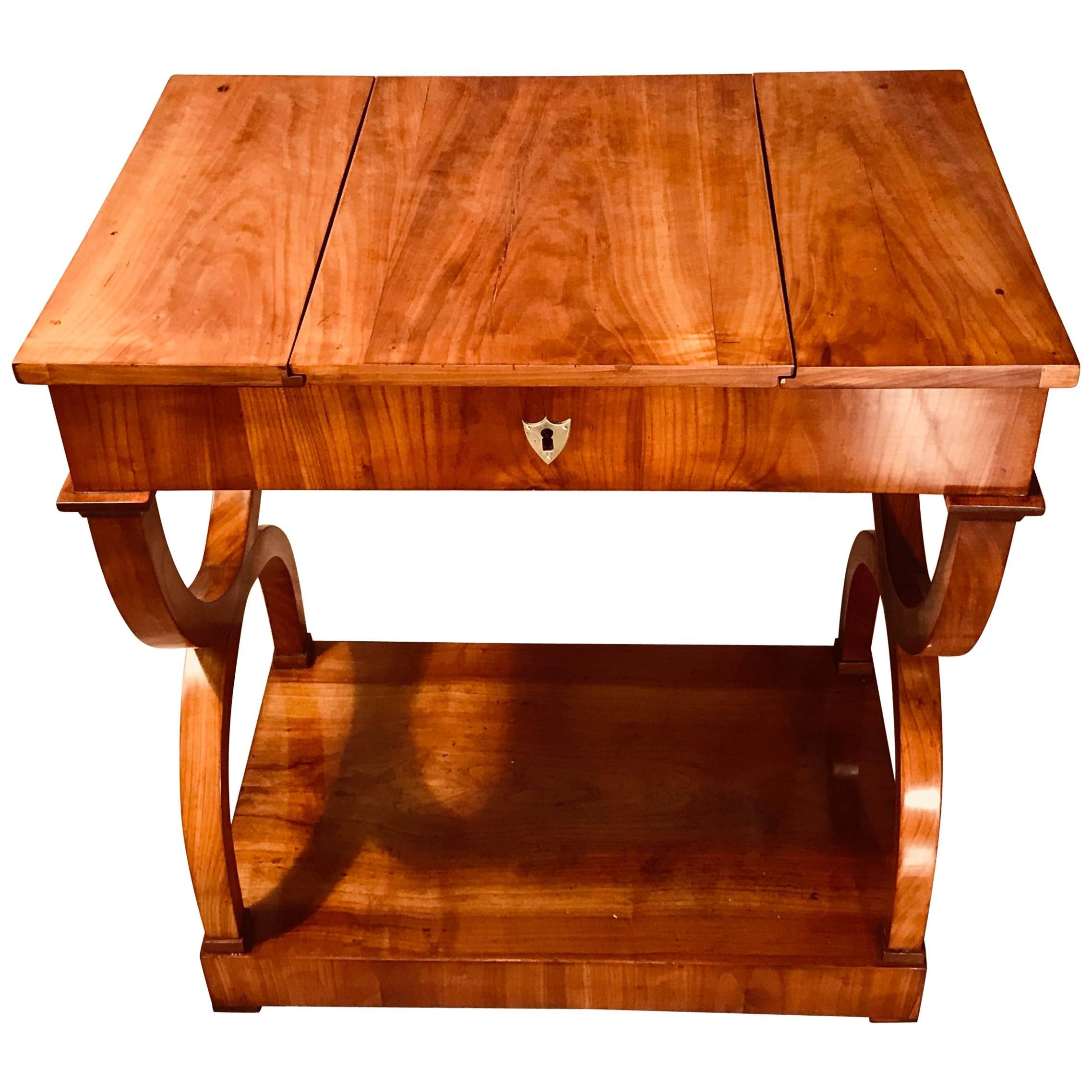 Biedermeier Sewing-or Working Table, Munich, 1810-1820, cherry wood For Sale