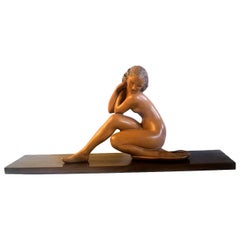 Art Deco French Nude Figure by Acapuano
