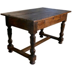 18th Century Rustic French Oak Table