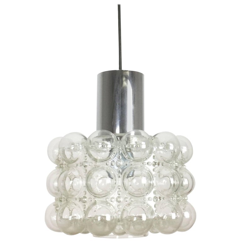 Large Pair Of Amber Bubble Glass Pendant Lights By Helena Tynell For Extra Large 1960s Glass Bubble Hanging By Helena Tynell For Glashütte Limburg