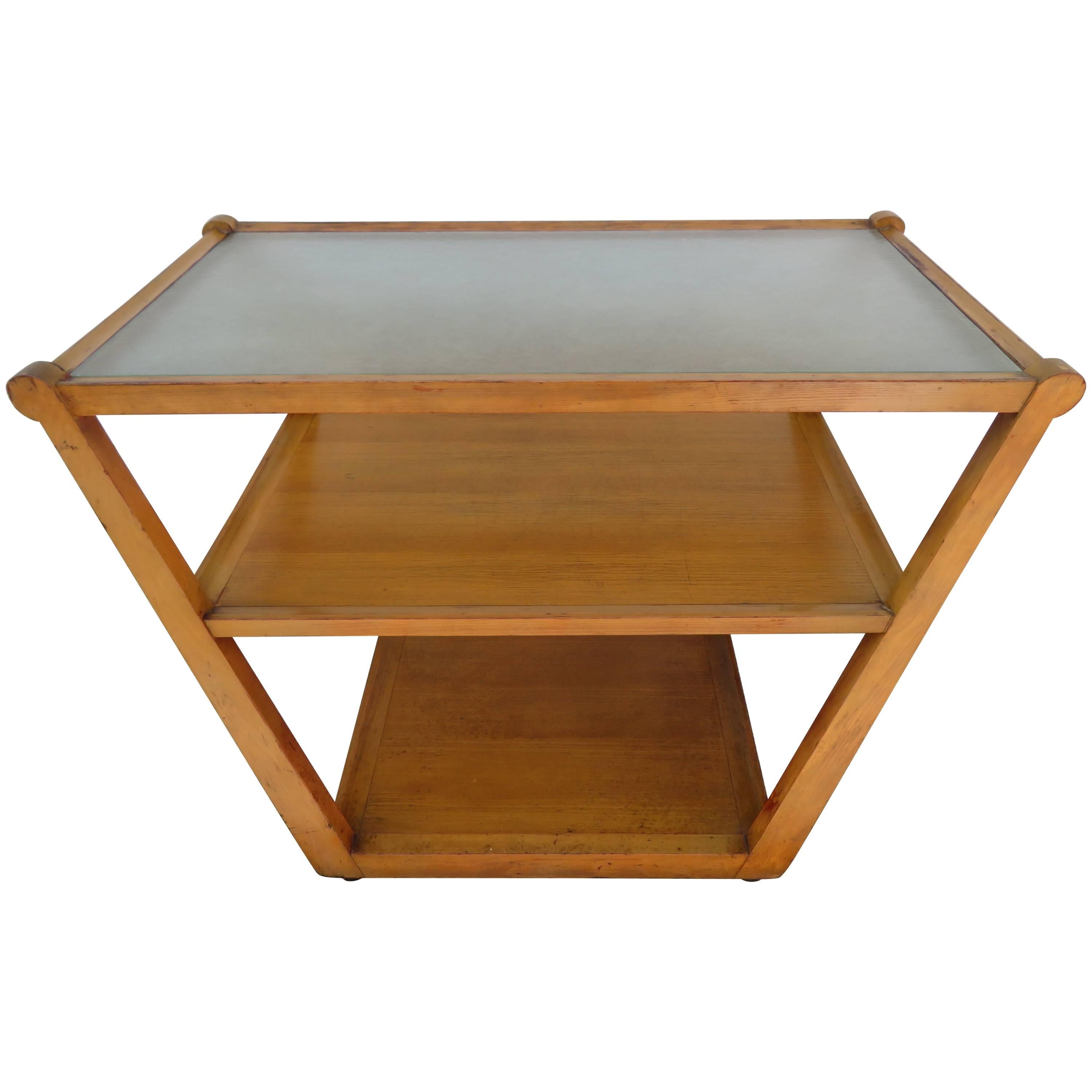 Handsome Edward Wormley Precedent Collection Bar Cart, Mid-Century Modern For Sale