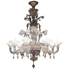 Majestic Murano Chandelier, 1980s