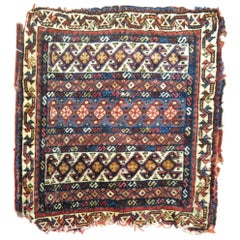 Antique 19th Century Persian Bagface Textile Rug