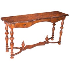 Hand-Carved Console in Distressed Hand Painted Finish - FREE LOCAL DELIVERY