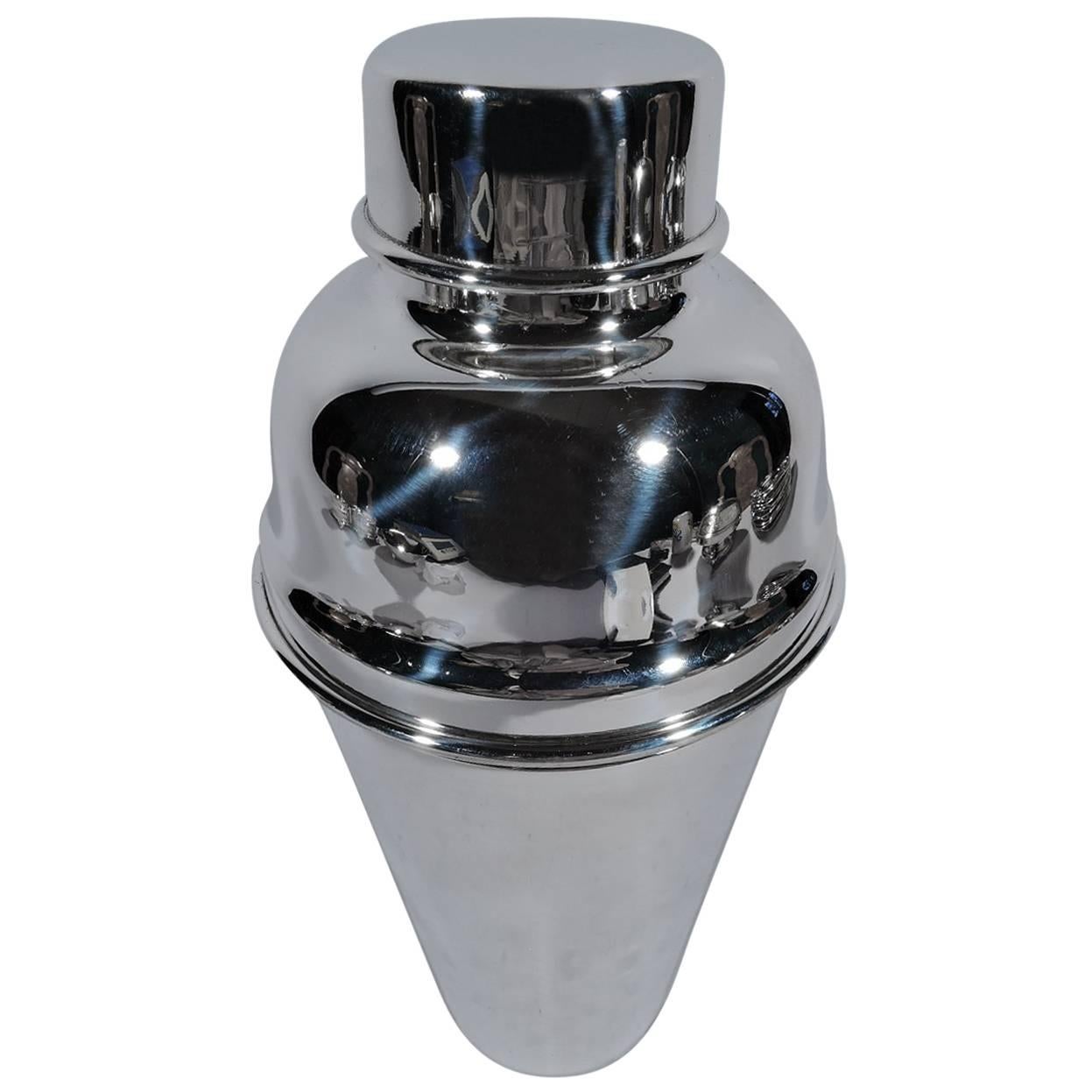 American Modern Sterling Silver Cocktail Shaker