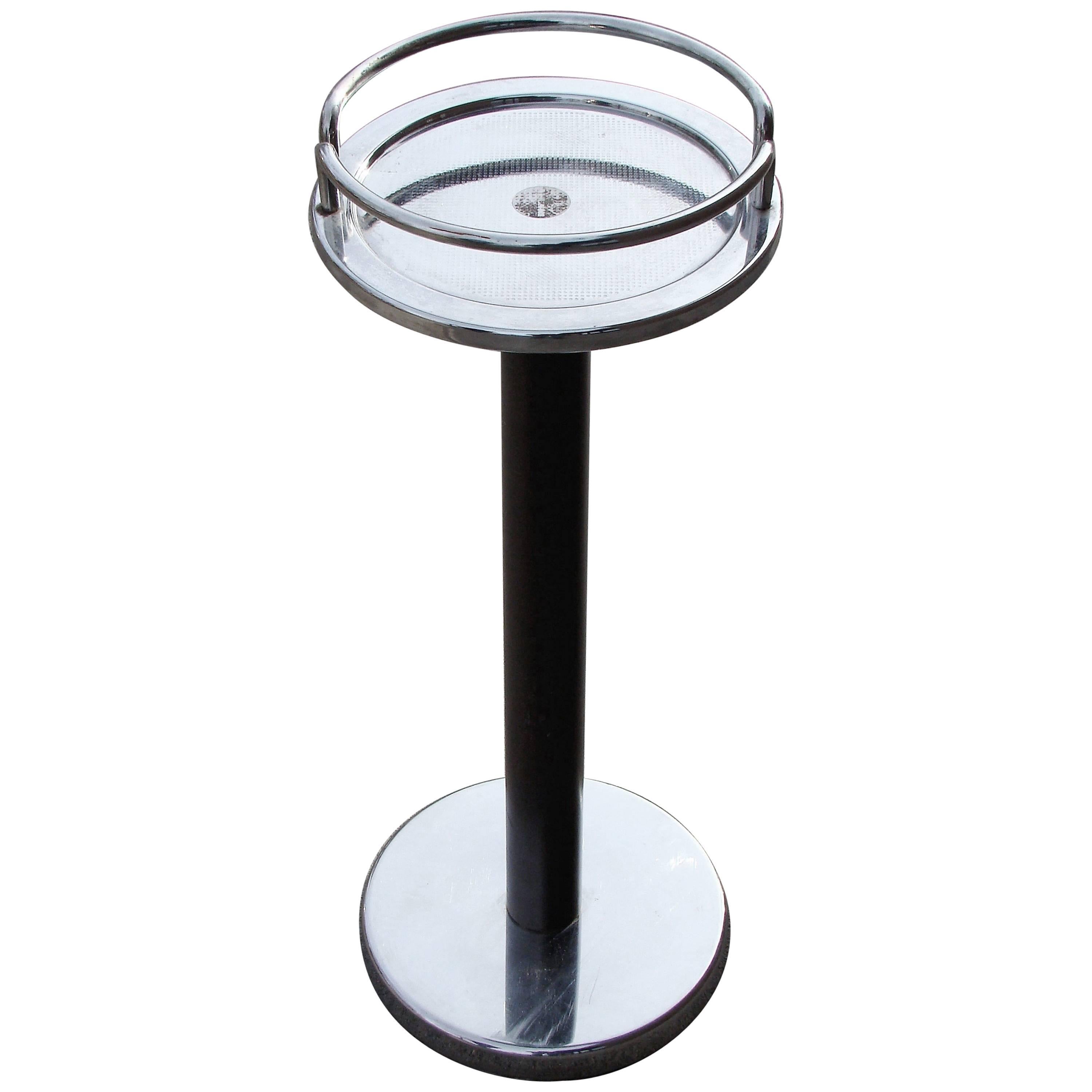 Ettore Sottsass for Alessi Italian Chrome Cocktail or Side Table For Sale