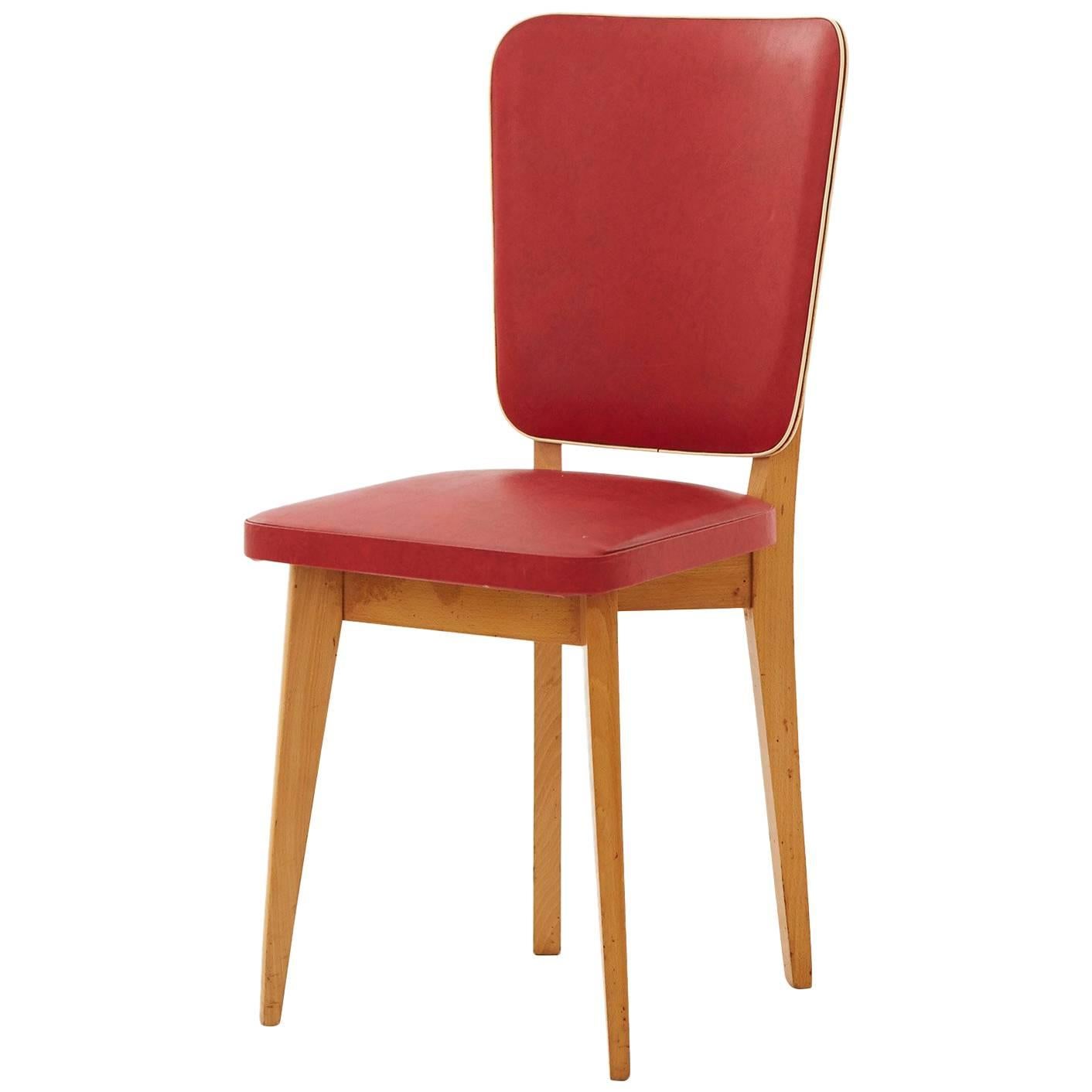 Red Midcentury Chair