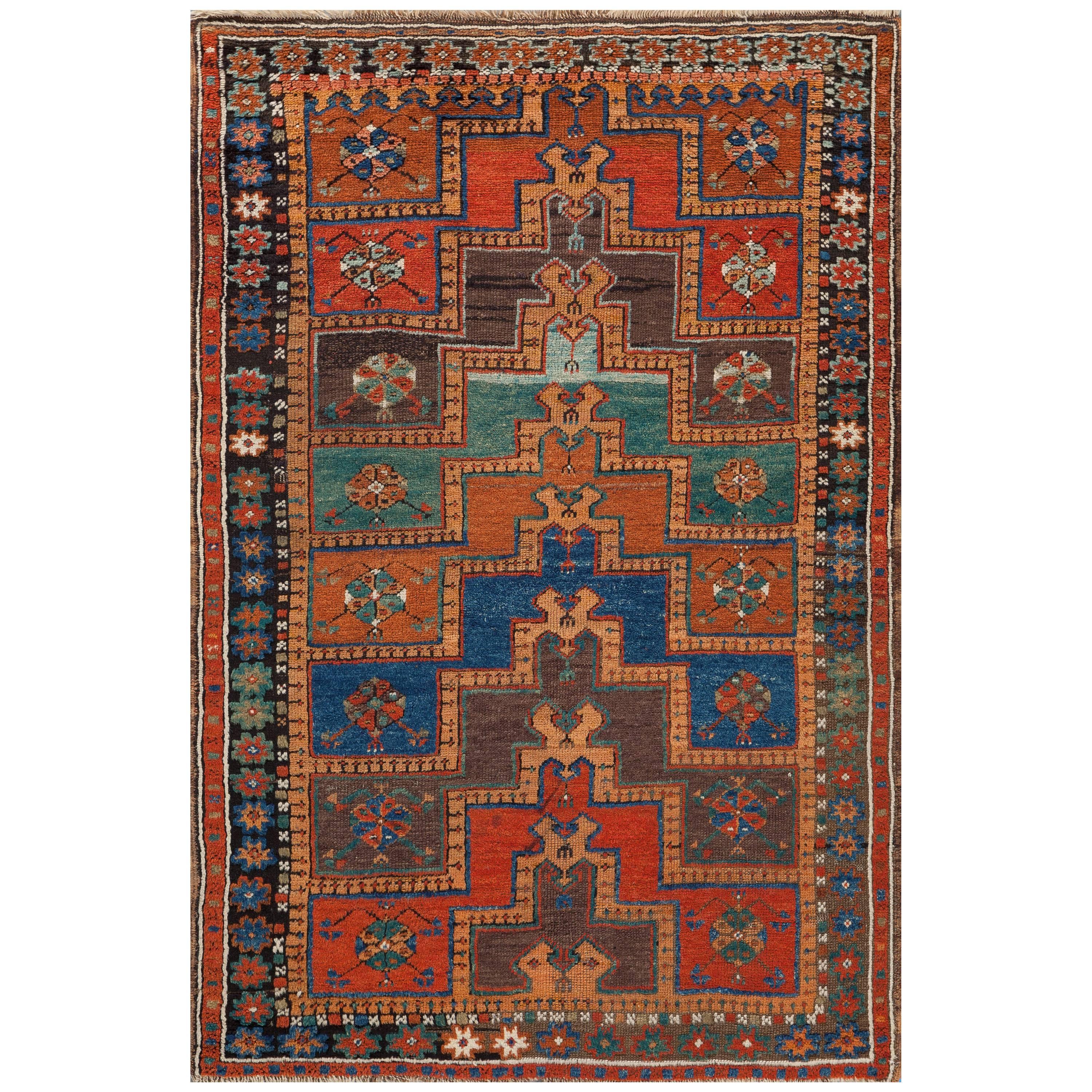 Antique Karapinar Stepped Arch Prayer Rug, Central Anatolia, Mid-19th Century For Sale