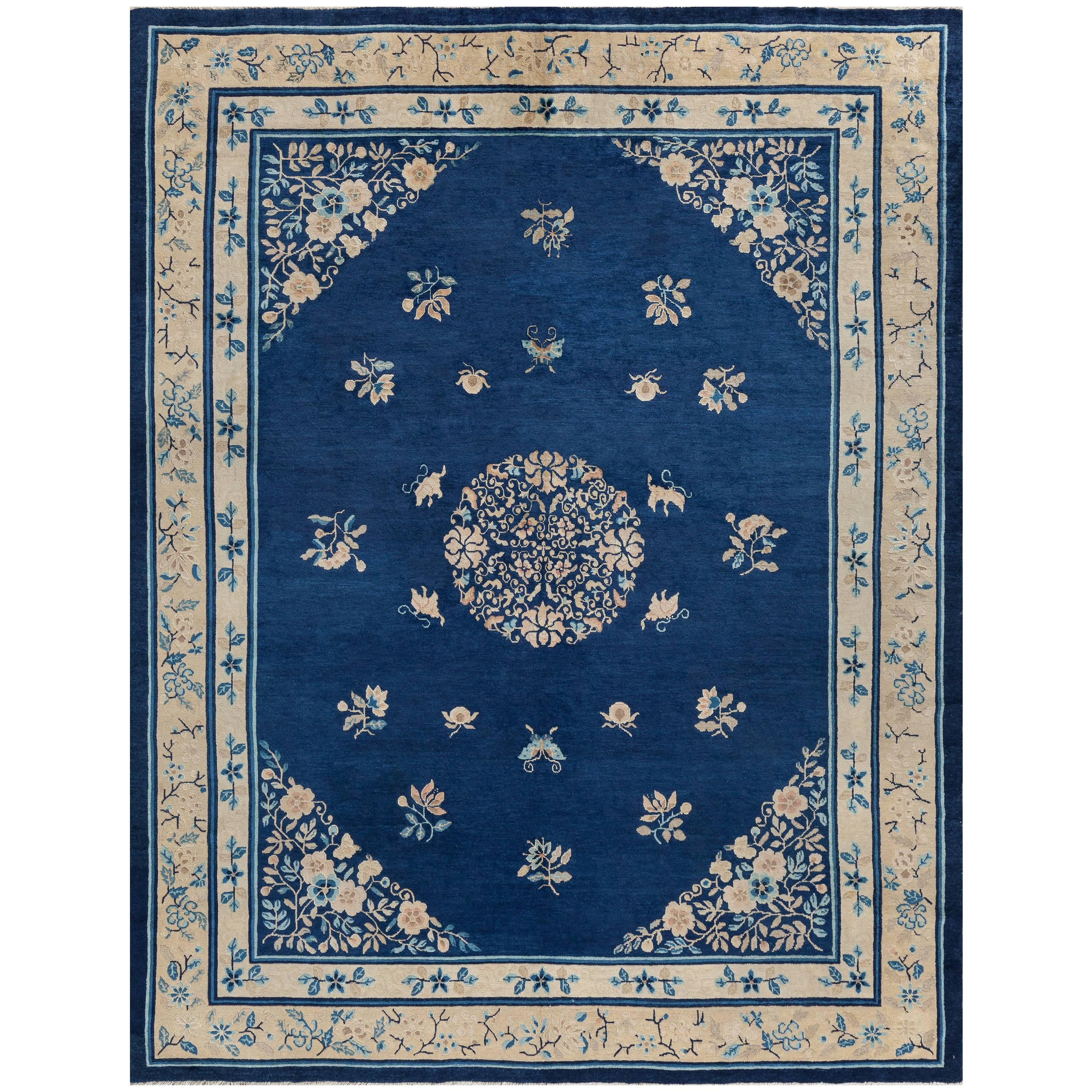Antique Peking Chinese Rug, China, circa 1910 For Sale