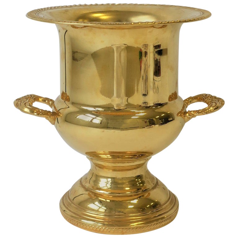 Gold Champagne or Wine Cooler Ice Bucket at 1stDibs