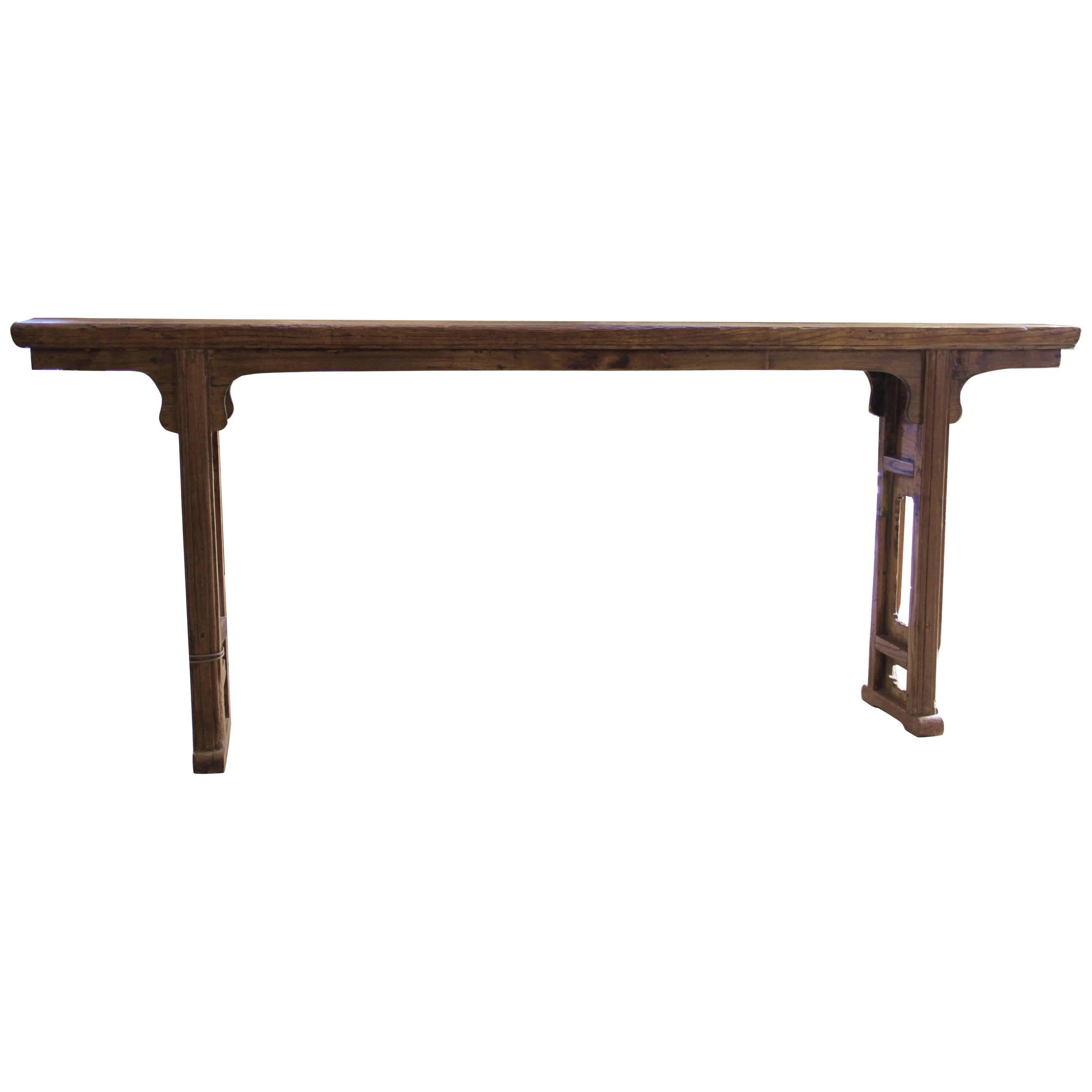 Elmwood Altar Table china Shanxi Province, circa 1780 For Sale