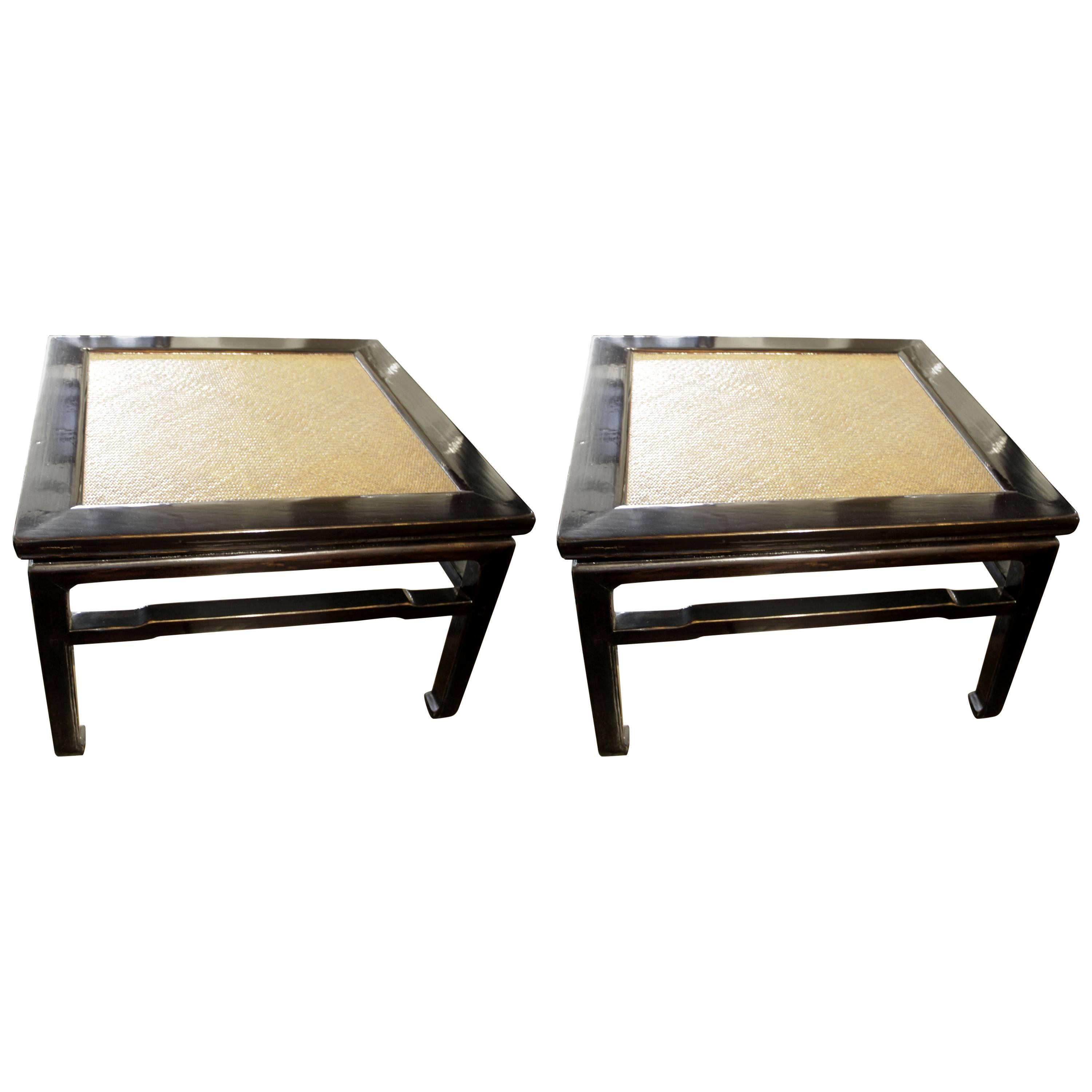 Pair of Elmwood Side Tables Shanxi Province China, 18th Century For Sale