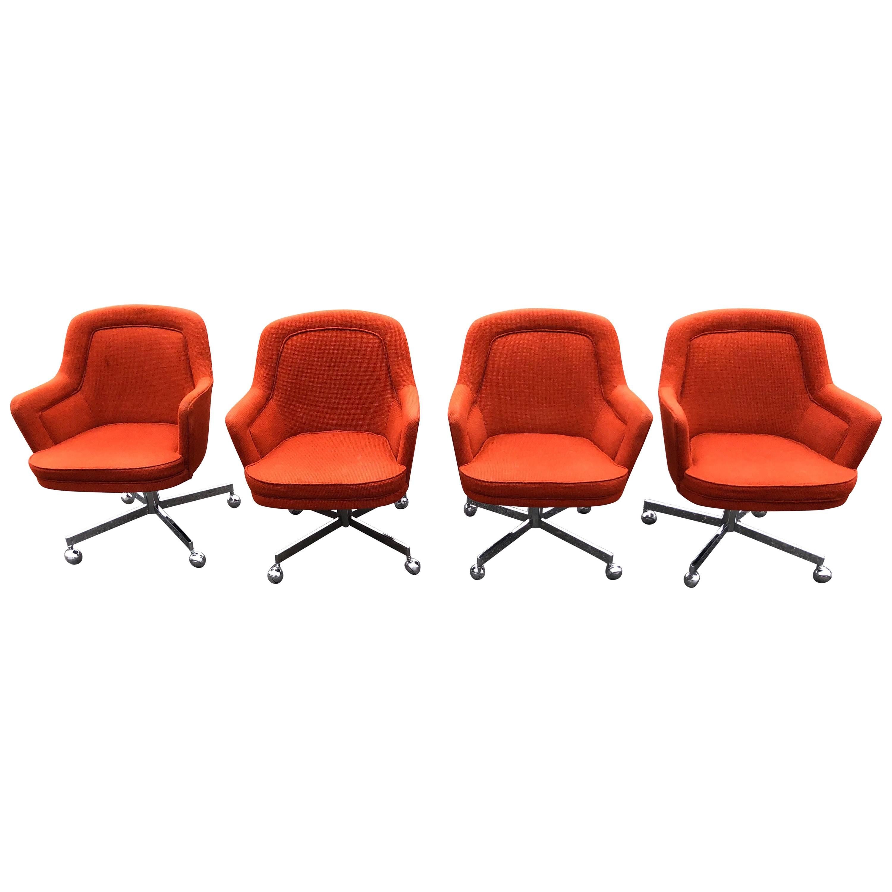 Set of Four Chairs, in the style of Max Pearson for Knoll