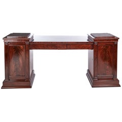 Outstanding Quality Antique Mahogany Pedestal Sideboard