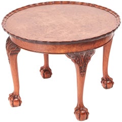 Antique Burr Walnut Coffee Table