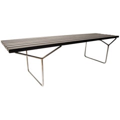 Vintage Bertoia Bench Black - Prod Pizzetti, Roma for Knoll, circa 1954