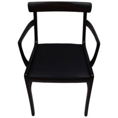 Danish Midcentury Mahogany Armchair, Ole Wanscher, Rungstedlund, Horse Hair