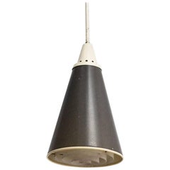 Niederländisches Design Metall 1950er Perfolux Pendelleuchte von Hiemstra Evolux