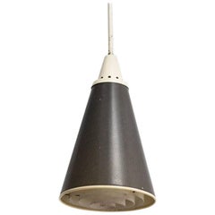 Lampe à suspension Perfolux en métal au design néerlandais des années 1950 par Hiemstra Evolux