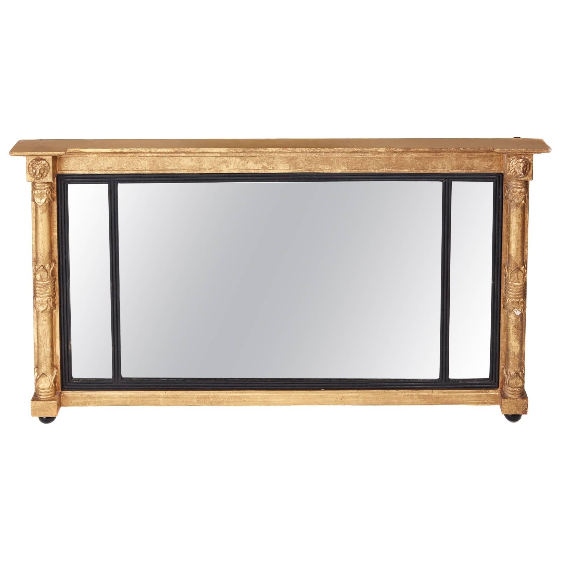 Antique Regency Gilt Overmantel Mirror