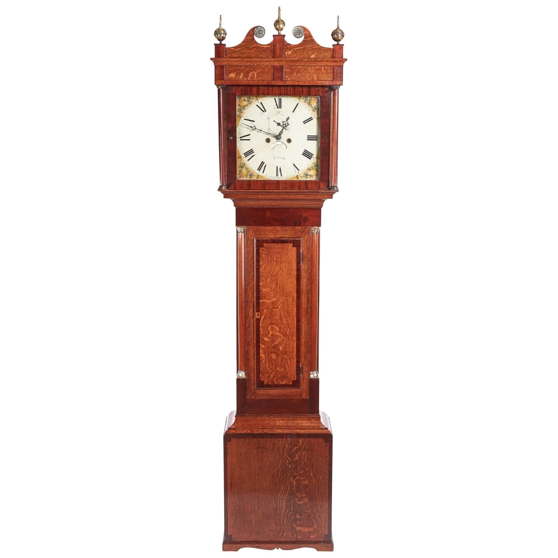 Antique Oak 8 Day Longcase Clock