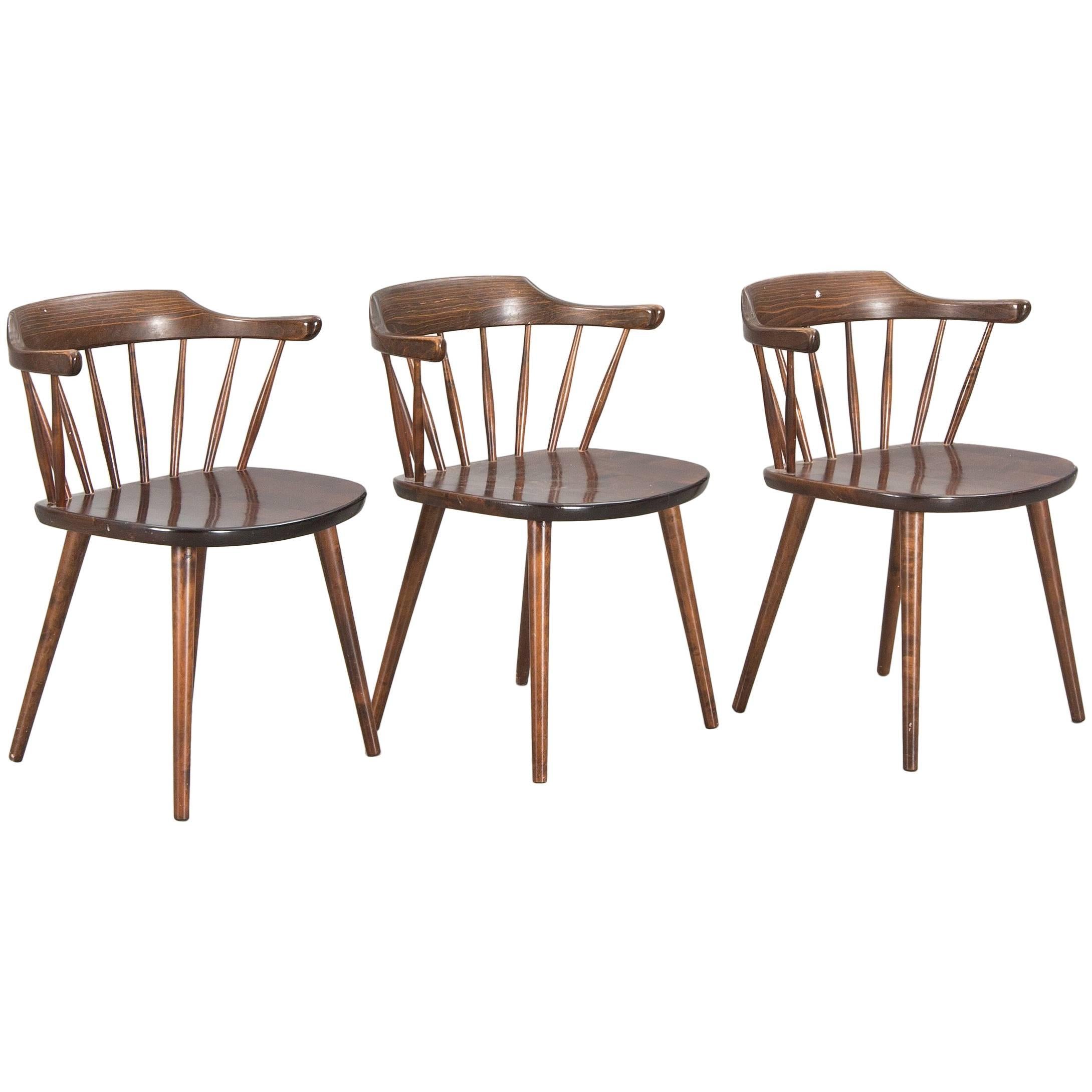 Three "Smaland" Chairs Diseñadas by Yngve Ekström For Sale