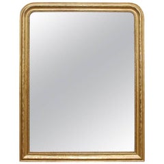 19th Century French Gilt Carved Wood Louis Philippe Mirror