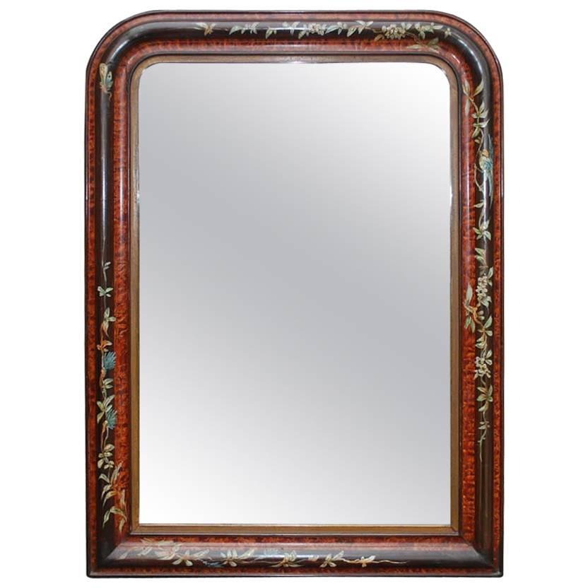 19th Century French Louis Philippe Rosewood Mirror
