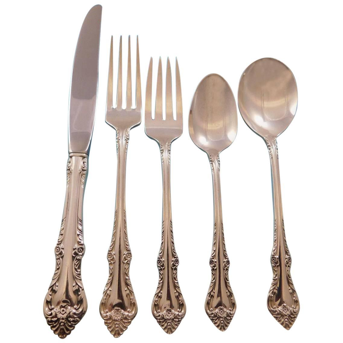 Melbourne by Oneida Sterling Silver Flatware Set for 12 Service 60 Pieces