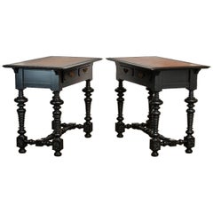 Pair of Portuguese Carved Library Tables by John Richard