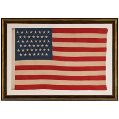 45 Stars on a Attractive Denim Blue Canton, Cotton Bunting American Flag