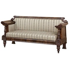 19th Century French Charles X Period Mahogany Sofa
