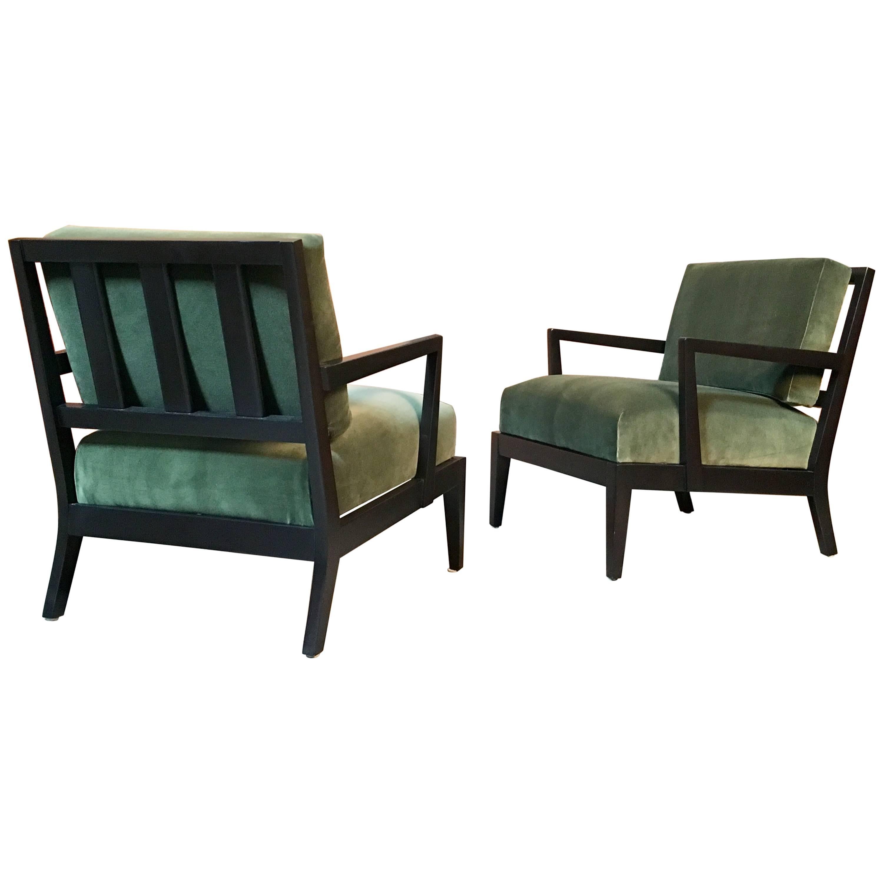 Pair of Lounge Chairs Very Much in the Style of Billy Haines