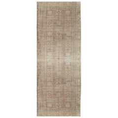 Antiker antiker Khotan-Teppich, handgefertigter orientalischer Teppich, weich, beige, braun, taupefarben