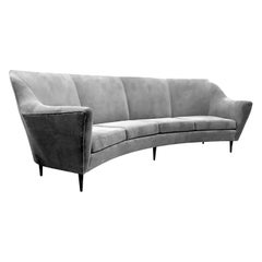 Ico Parisi Curved Four-Seat Sofa