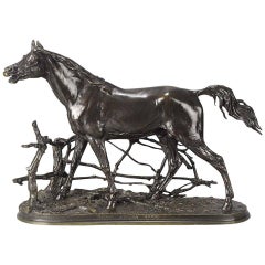 "Djinn Étlalon Barbe" Bronze animalier du 19ème siècle par P J Mêne