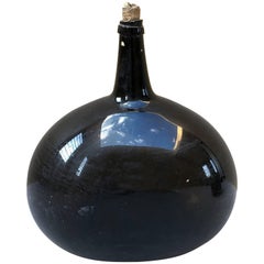 Demijohn Bottle Dark Purple Glass Early 20th Century Mexico