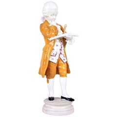 Keramikfigur Mozart von Goldscheider:: Wien:: um 1915