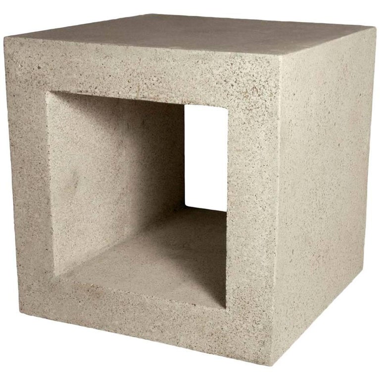 Lightweight Outdoor Side Table in 'Natural Concrete' finish by Zachary
