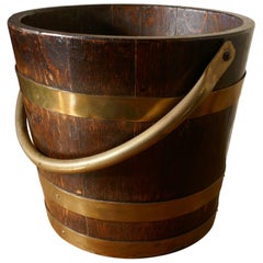 Victorian Oak Ice Bucket